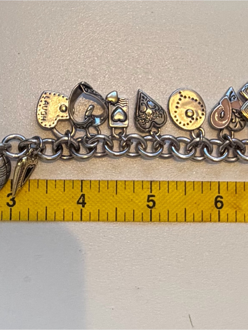 Brighton Live in the Moment Charm Bracelet with Pink Heart Watch Charm - Picture 7 of 7